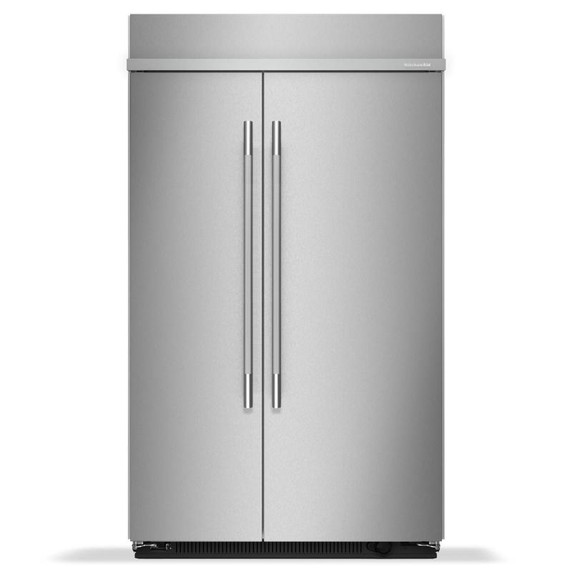 Kitchenaid® 30 Cu. Ft. 48" Built-In Side-by-Side Refrigerator with Platinum Interior KBSN748SPS Kitchenaid® 30 Cu. Ft. 48" Built-In Side-by-Side Refrigerator with Platinum Interior KBSN748SPS