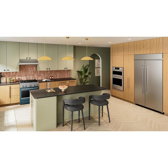 Kitchenaid® 30 Cu. Ft. 48" Built-In Side-by-Side Refrigerator with Platinum Interior KBSN748SPS