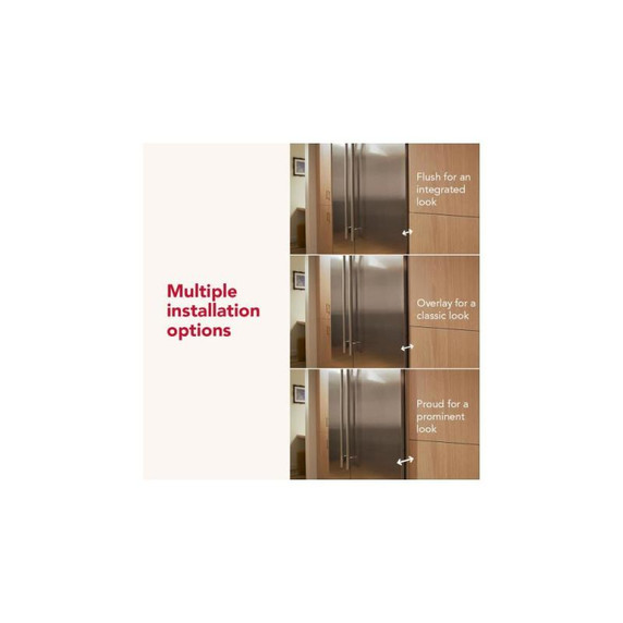 Kitchenaid® 25.5 Cu. Ft. 42" Built-In Side-by-Side Refrigerator with Platinum Interior KBSN742SPS