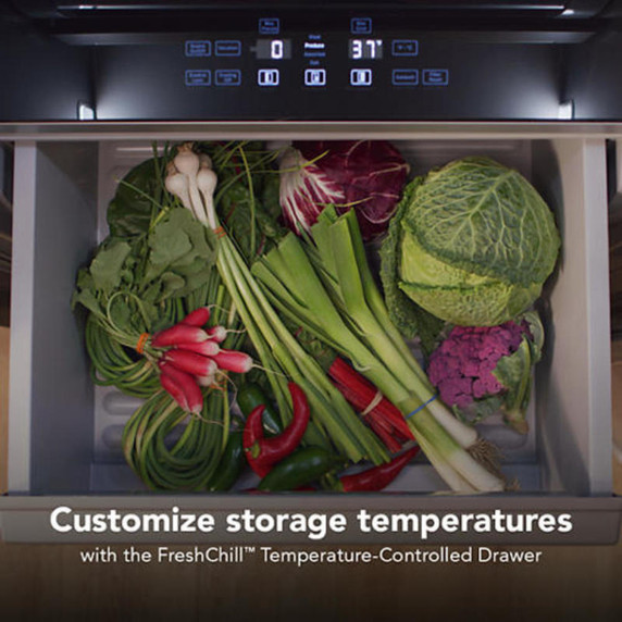Kitchenaid® 25.5 Cu. Ft. 42" Built-In Side-by-Side Refrigerator with Platinum Interior KBSN742SJP