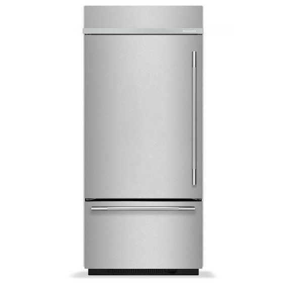 Kitchenaid® 20.8 Cu. Ft. 36" Built-In Bottom Mount Refrigerator with Platinum Interior KBBR336SPS Kitchenaid® 20.8 Cu. Ft. 36" Built-In Bottom Mount Refrigerator with Platinum Interior KBBR336SPS