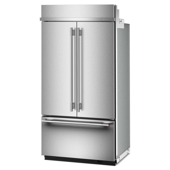 Kitchenaid® 24.2 Cu. Ft. 42"" Built-In French Door Bottom Mount Refrigerator with Platinum Interior KBFN542SPS
