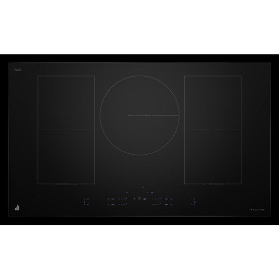 Jennair® 36" Oblivion Smart Induction Cooktop with Temperature-Controlled Cooking JICT736SB Jennair® 36" Oblivion Smart Induction Cooktop with Temperature-Controlled Cooking JICT736SB