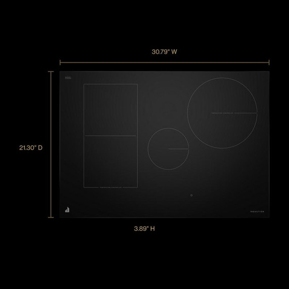 Jennair® 30" Oblivion Smart Induction Cooktop with Temperature-Controlled Cooking JICT730SB