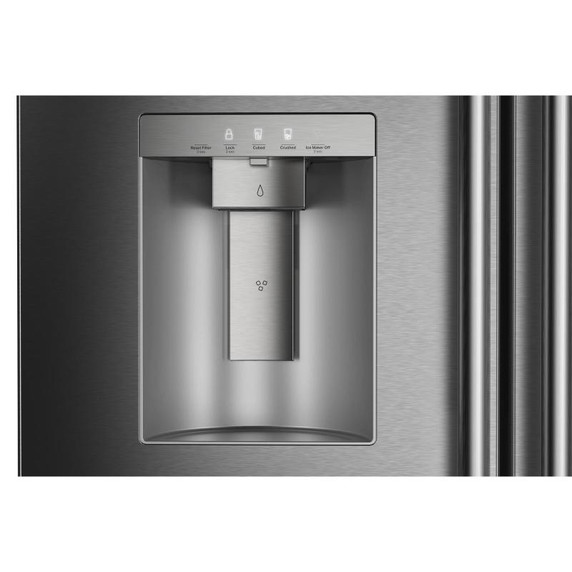 Kitchenaid® 31 cu. ft. French Door Refrigerator with Interior Water and Ice KRFF436SPS
