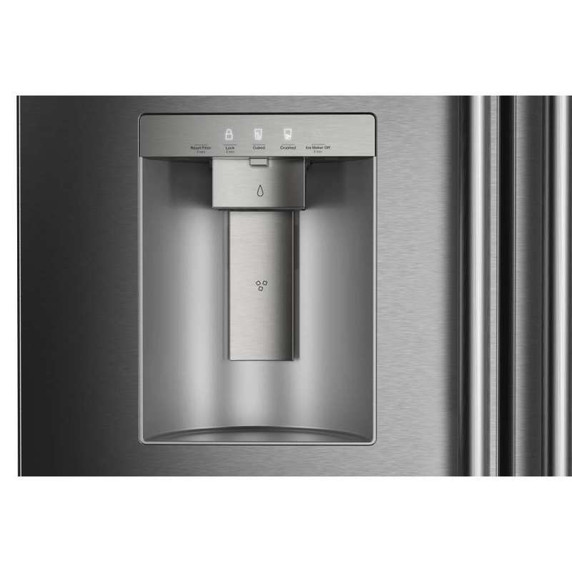 Kitchenaid® 30 cu. ft. French Door Refrigerator with Exterior Water and Ice KRFF436SPS