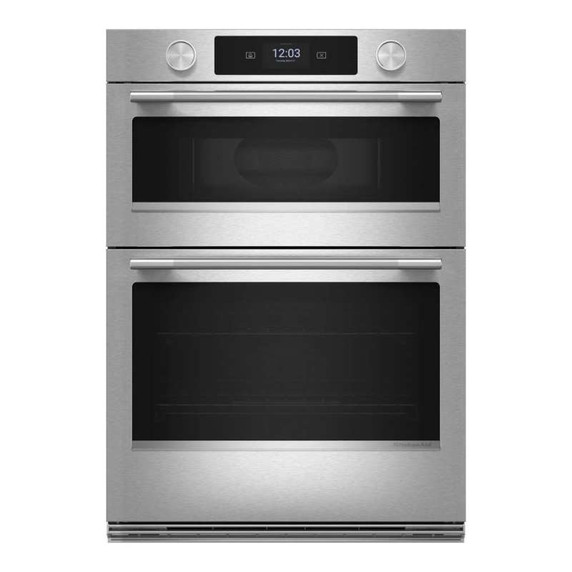 Kitchenaid® 27-inch Smart Electric Combo Wall Oven with Assisted Cooking Modes - PrintShield™ Finish KOEC727SPS