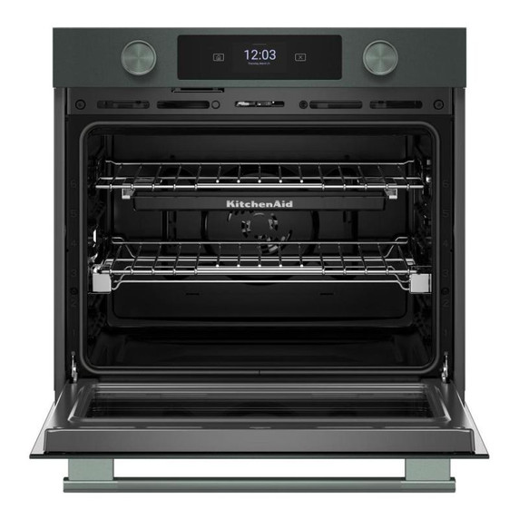 Kitchenaid® 30-inch Smart Electric Single Wall Oven with Assisted Cooking Modes - Juniper KOES730SJP