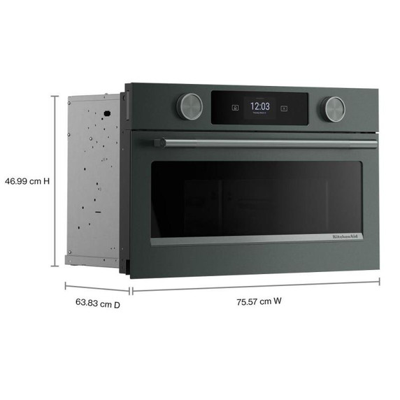 Kitchenaid® 30" Built In Microwave Oven with Air Fry KMBS730SJP