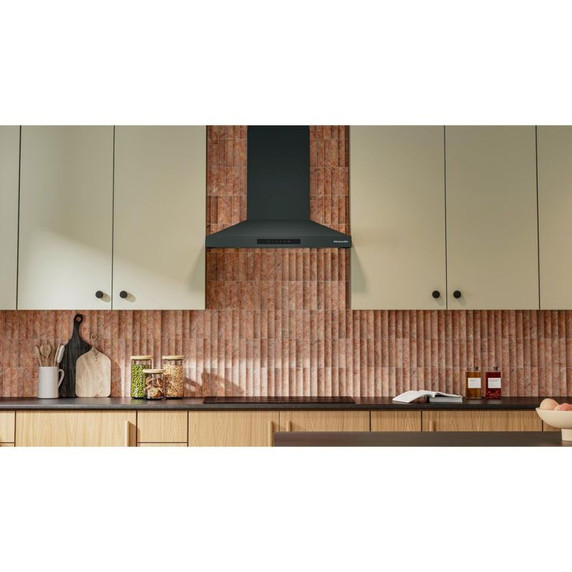 KitchenAid® 30-inch Wall-Mount, 4-Speed Canopy Hood KVWC730SJP