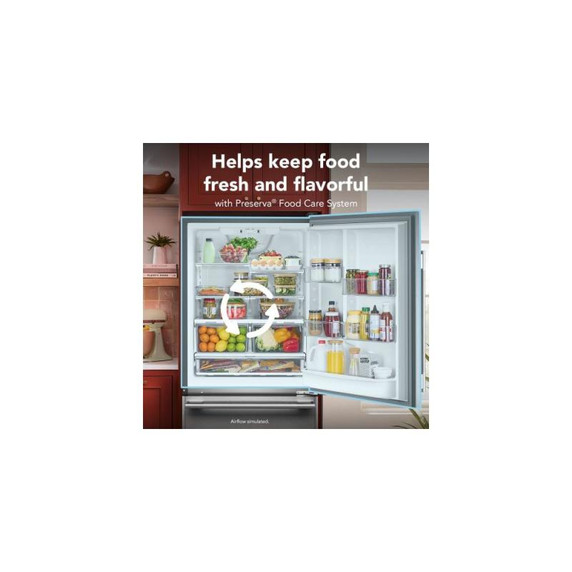 Kitchenaid® 19 Cu. Ft. 30-Inch Standard-Depth Bottom Mount Refrigerator with Right Door Swing KRBR130SPS