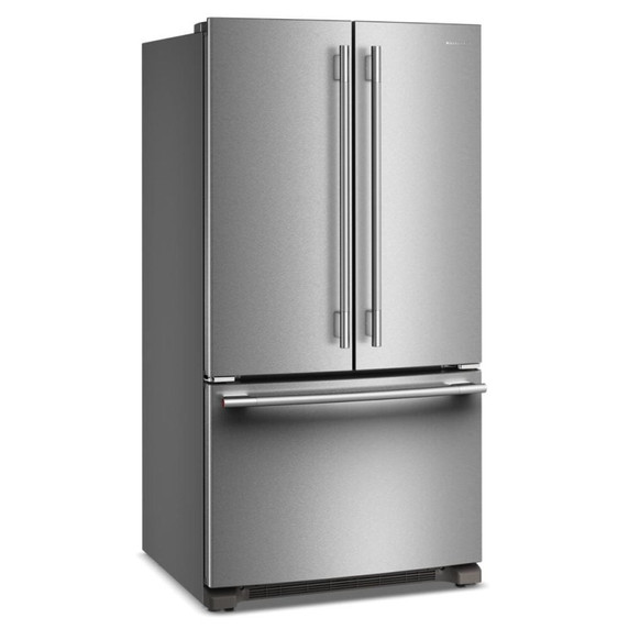 Kitchenaid® 25 Cu. Ft. 36-Inch Standard-Depth French Door Refrigerator with Internal Water Dispenser KRFF136SPS