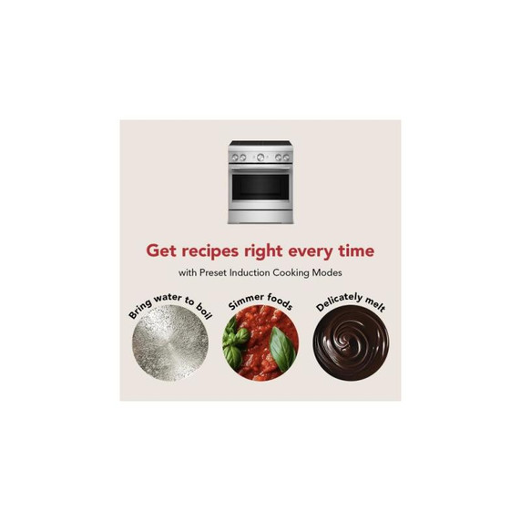 Kitchenaid® 30-Inch 4-Element Induction Freestanding Commercial-Style Range with Air Fry KFIS930SSS