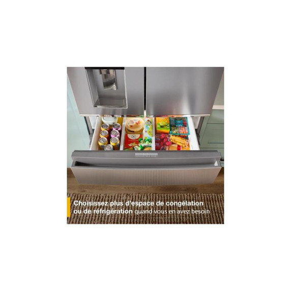 Whirlpool® 36-inch Wide True Counter Depth 4-Door French Door Refrigerator - 22 cu. ft. WRMC5036RZ