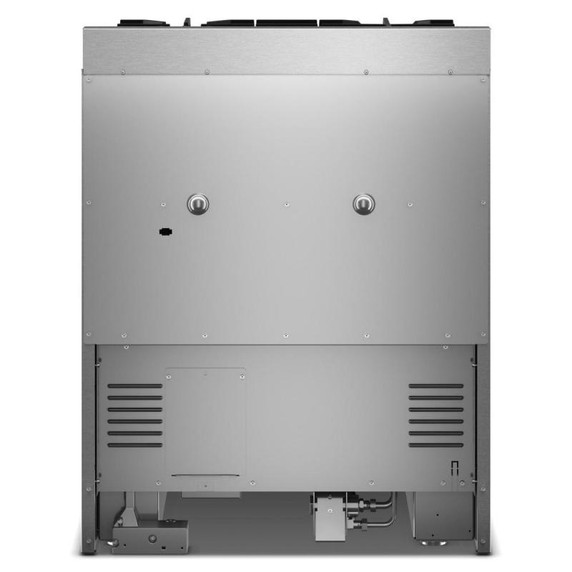 KitchenAid® 30-Inch 4 Burner Commercial-Style Gas Range with No Preheat Air Fry Mode KFGS930SJP