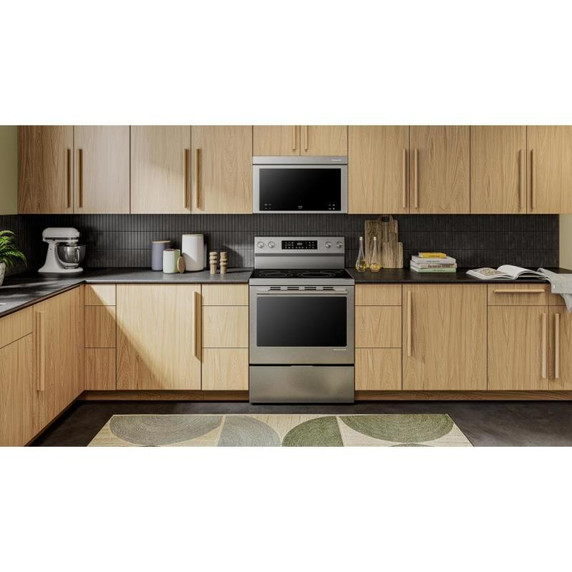 Kitchenaid® 5.3 Cu. Ft. Smart Freestanding Electric Range with Convection Cooking Modes YKFES330TPS