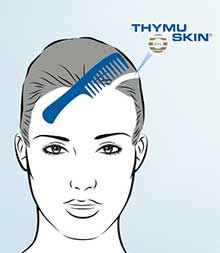 STEP 2: Apply the THYMUSKIN® Serum directly to the scalp