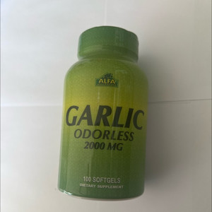 Garlic Odorless 2000 mg | Alfa Vitaminas |100 Softgels