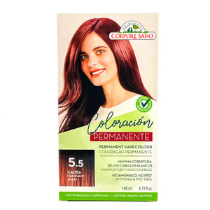 Tinte Natural #5.5 Caoba Coloración Permanente | Corpore Sano | Sin amoniaco | 140 ml