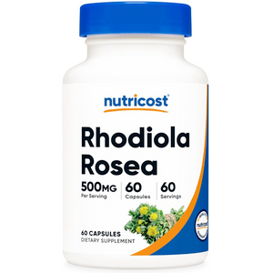 Rhodiola Rosea 500 mg | Nutricost | 60 Cápsulas