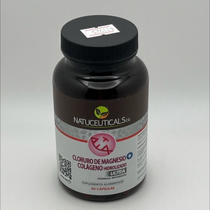Cloruro de Magnesio y colágeno | Natuceuticals | 60 Cápsulas