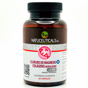 Cloruro de Magnesio y colágeno | Natuceuticals | 60 Cápsulas