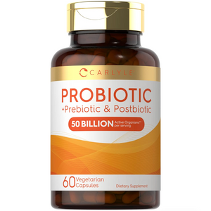 Probioticos 50 Billones Pre y Postbióticos | Carlyle | 60 Cápsulas