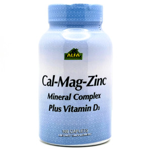 Cal Mag Zinc Plus Vitamina D | Alfa Vitaminas |100 Comprimidos