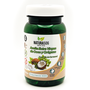 Aceite de Coco y orégano | Natura 506 | 90 Cápsulas Aceite de Coco y orégano | Natura 506 | 90 Cápsulas