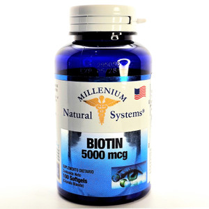 Biotina 5000 mcg | Millenium | 100 Softgels