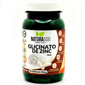 Glicinato de Zinc | Natura 506 | 90 Cápsulas