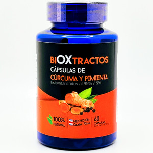 Cúrcuma y Pimienta | Bioxtractos | 60 Cápsulas