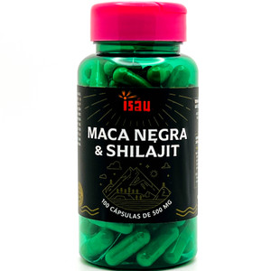 Maca Negra & Shilajit | Isau | 100 cápsulas