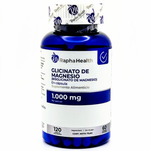 Glicinato de magnesio | Rapha Health | 120 capsulas
