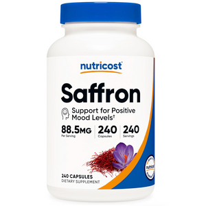 Saffron 88.5 mg | Nutricost | 240 cápsulas