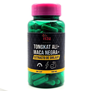 Tongkat Ali+Maca Negra+Shilajit | Isau | 100 cápsulas