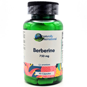 Berberina 750 mg | Naturally International | 90 cápsulas