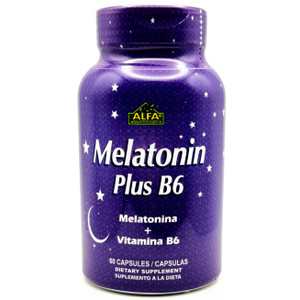 Melatonina Plus 1 mg B6 | Alfa Vitamins | 60 cápsulas