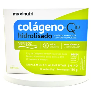 Colágeno Hidrolizado +Q10 uva verde | Maxi Nutri | 30 sobres