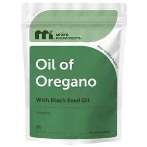 Capsulas de aceite de Oregano + Black Seed Oil | Micro Ingredients | 75 softgels
