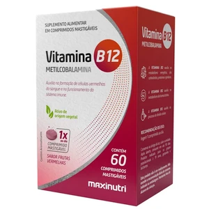 Vitamina B12 Masticable | Maxi nutri | 60 tabletas