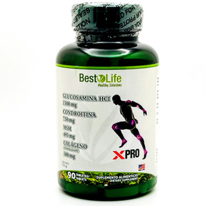 Glucosamina HCL Condroitina Colágeno | Best Life | 90 cápsula