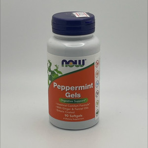 Pepermint Gels | menta jengibre e hinojo | NOW | 90 Softgels