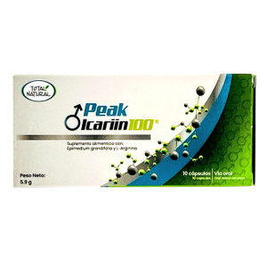 Peak Icariin 100 | Total Natural | 10 Cápsulas