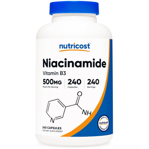 Niacinamida 500 mg | Nutricost | 240 Cápsulas