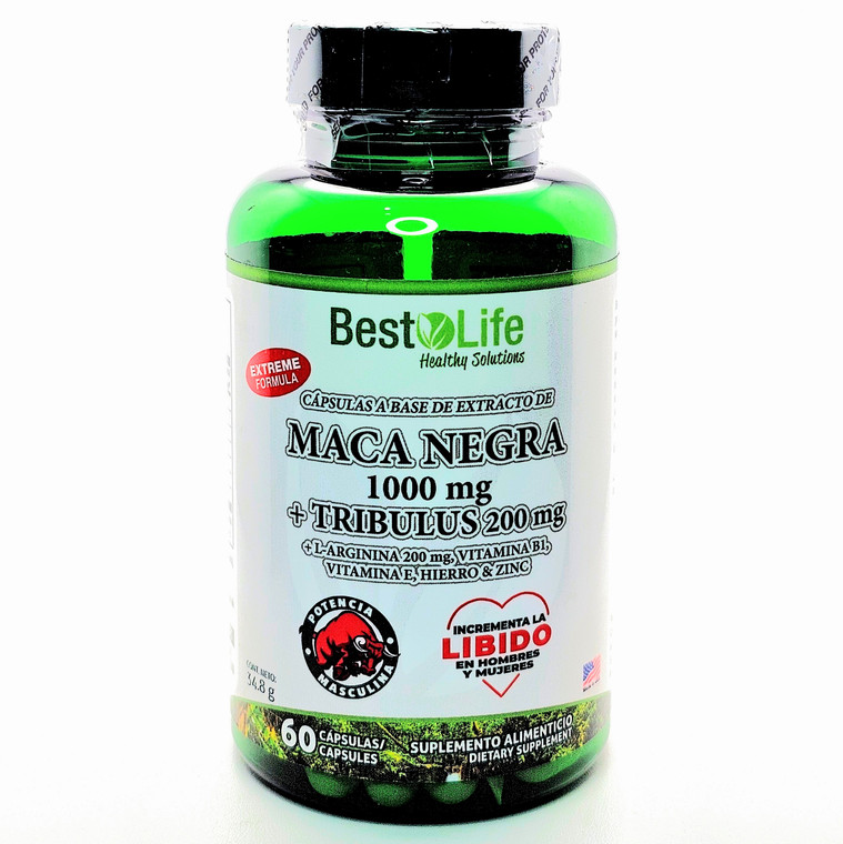Maca Negra 1000 mg | Best Life | 60 Cápsulas