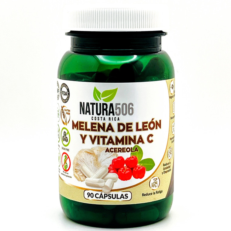 Melena de León y Vitamina C | Natura 506 | 90 Cápsulas