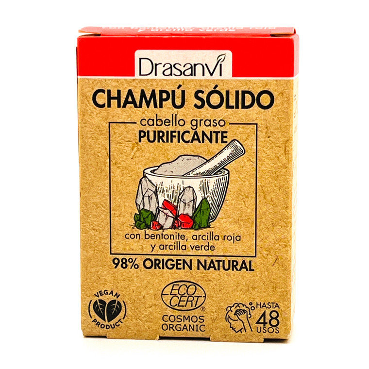 Champú solido cabello graso | Drasanvi | 48 lavadas 80 g