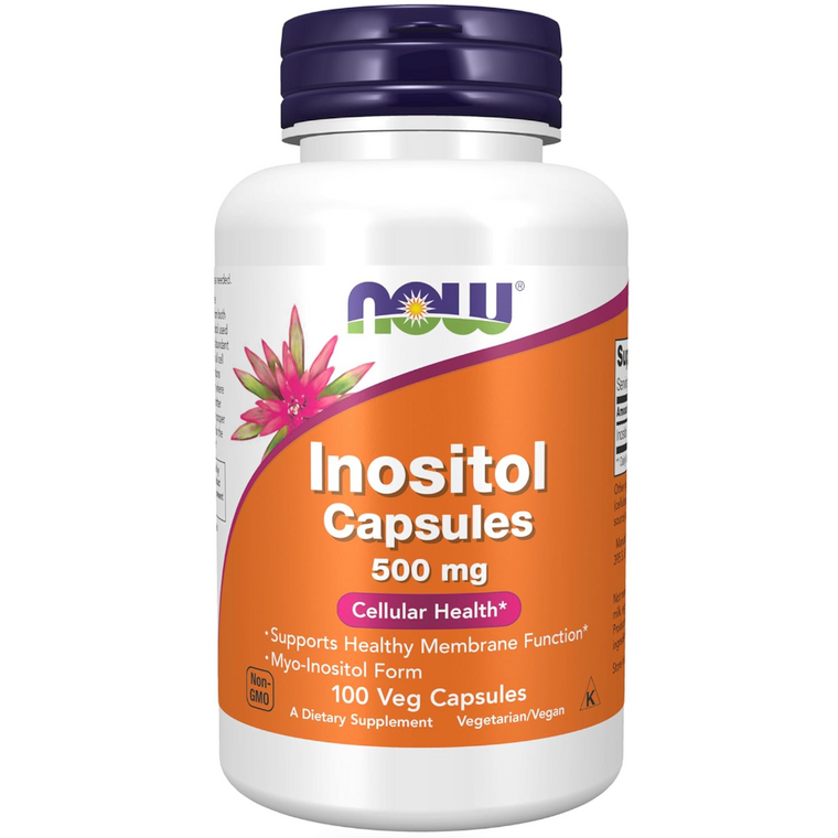 Inositol 500 mg | NOW |100 Capsulas