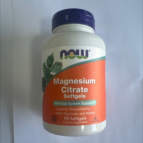 Citrato Magnesio con Glicinato y Malato | NOW | 90 Softgels